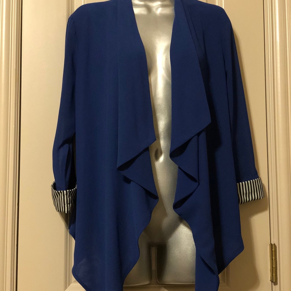 Blue cardigan light